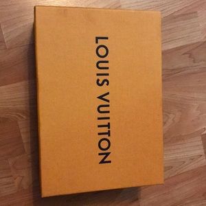 Blue Vuitton shoebox